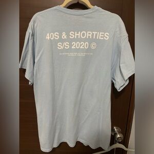 T shirt 40 & shorties, size Xl wash light blue.